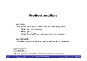 Feedback amplifiers - Circuits and Systems