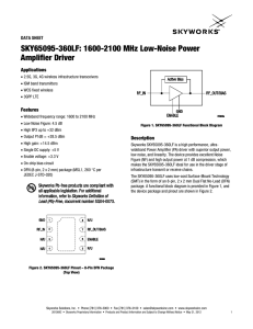 SKY65095-360LF 1600-2100 MHz Low