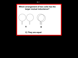 Which arrangement of two coils has the larger mutual inductance