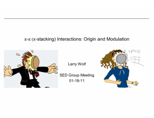 π-π (π-stacking) Interactions