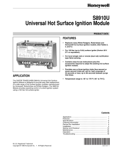 S8910U Universal Hot Surface Ignition Module
