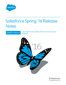 Salesforce Spring `16 Release Notes