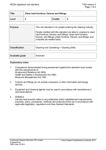 NZQA registered unit standard 7182 version 5 Page 1