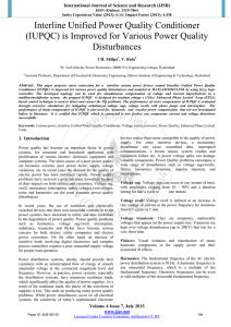 Interline Unified Power Quality Conditioner (IUPQC)