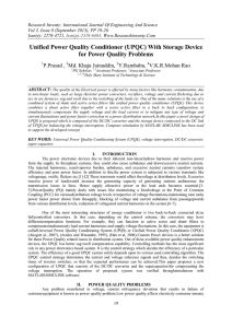 Unified Power Quality Conditioner (UPQC) With