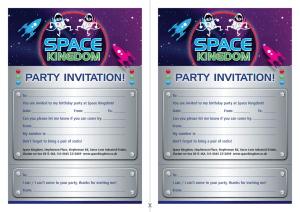 Space Kingdom Party Invitations here