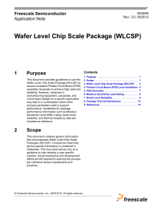 AN3846, Wafer Level Chip Scale Package
