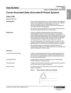 Data Bulletin Corner-Grounded Delta