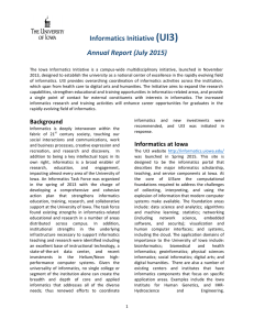 Annual Report (July 2015) - Iowa Informatics Initiative