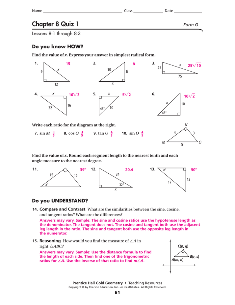 Chapter 8 Quiz 1