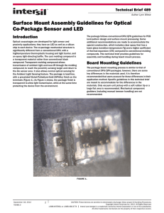 TB489: Surface Mount Assembly Guidelines for Optical Co