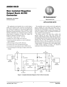 AND8190/D Non−isolated Negative Output Buck AC/DC Converter