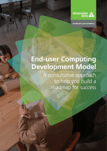 End-user Computing Development Model