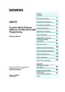 Function Block Diagram (FBD) for S7-300 and S7