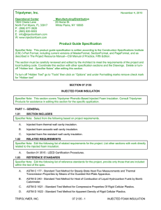 Tripolymer, Inc. Product Guide Specification