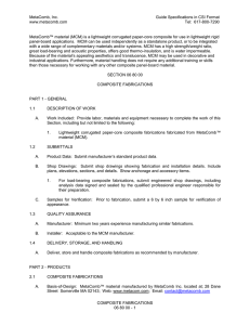 MetaComb, Inc. Guide Specifications in CSI Format www.metacomb