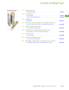 Current Limiting Fuses