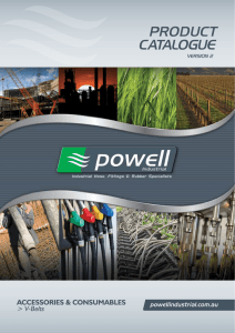 Powell Industrail Catalogue – V-Belts