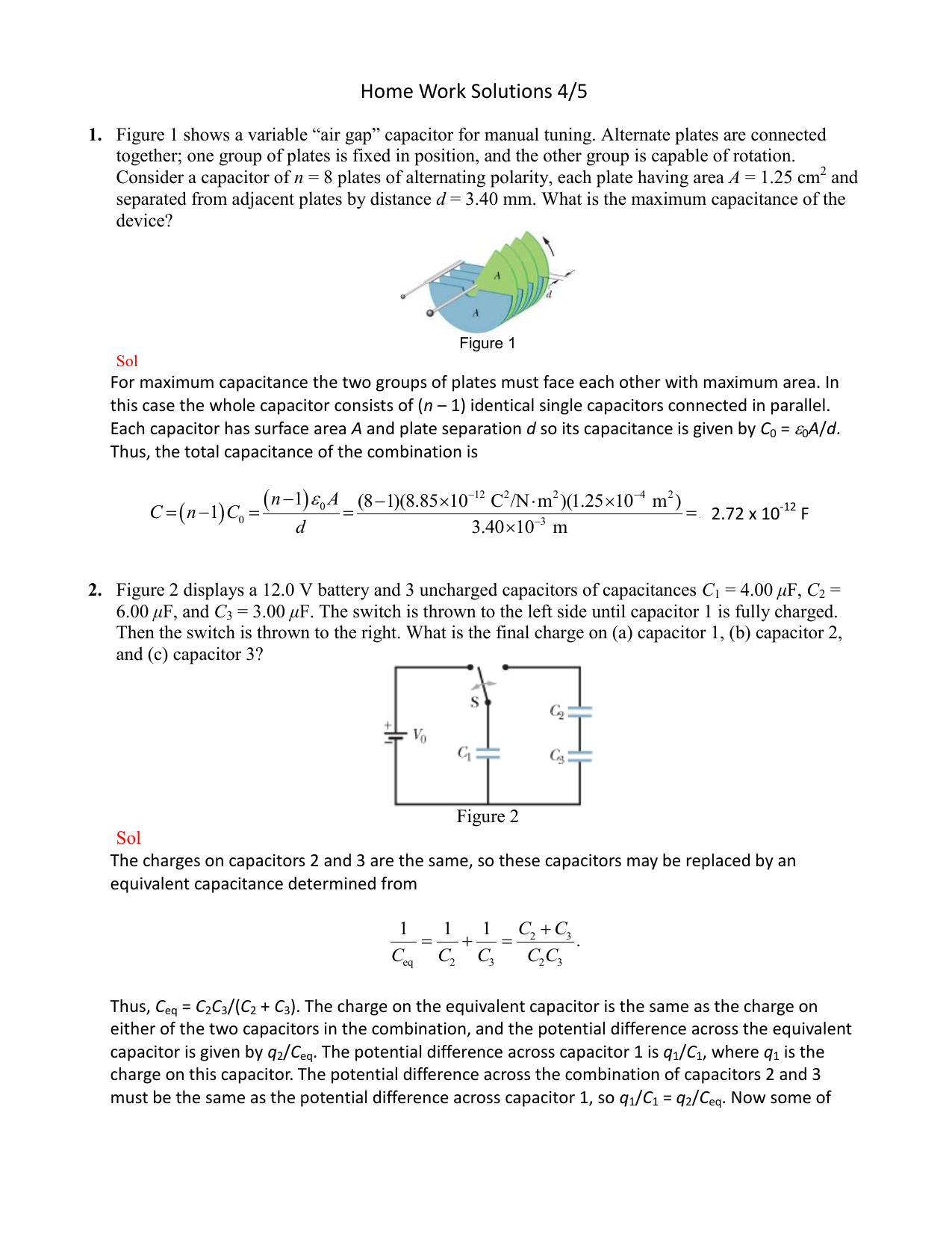 Home Work Solutions 4 5