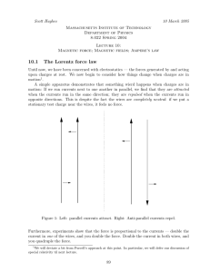 10.1 The Lorentz force law