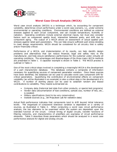 Worst Case Circuit Analysis (WCCA)