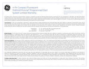 4-Pin Compact Fluorescent MultiVolt ProLine&reg; Programmed Rapid
