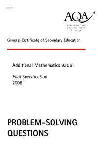 Problem-Solving Questions - Great Maths Teaching Ideas