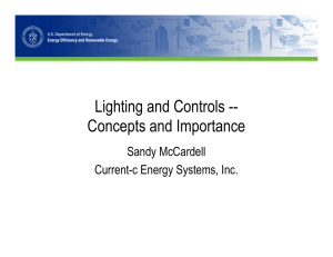 Lighting and Controls -- Concepts and Importance