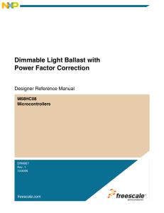 DRM067, Dimmable Light Ballast with Power Factor