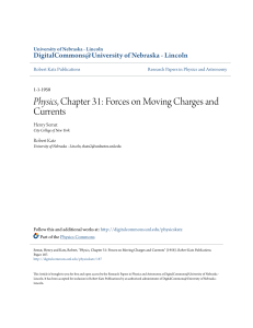 Physics, Chapter 31: Forces on Moving Charges and Currents