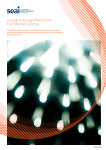 A Guide to Energy Efficient and Cost Effective Lighting