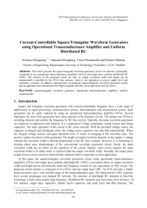 Current-Controllable Square/Triangular Waveform Generators