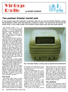 1998-01: Kriesler 11-4 and 11-29 mantel sets