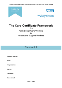 CCF Standard 9 Workbook