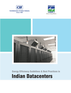 Energy Efficiency Guidelines and Best Practices in Indian Datacenters