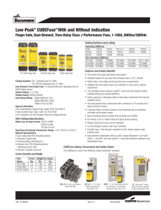 Low-Peak® CUBEFuse® With and Without Indication