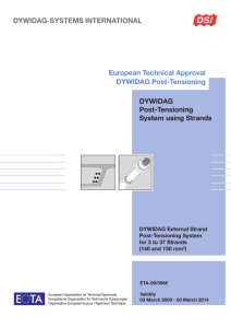 DYWIDAG Post-Tensioning European Technical Approval