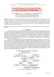 Simulink Modeling of Novel Hybrid H-Bridge Inverter for