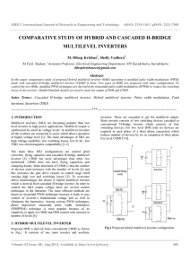 comparative study of hybrid and cascaded h-bridge