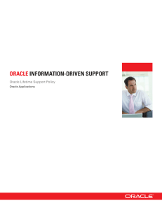 Oracle Lifetime Support Policy for Oracle Applications Guide