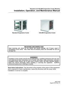 Operation and Installation Manual