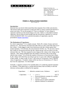 Chapter 1 - Linear Capacitance