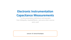 Measuring of Capacitance