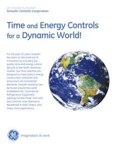 Time and Energy Controls for a Dynamic World!