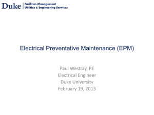 (EPM ) -...Electrical Preventative Maintenance (EPM)