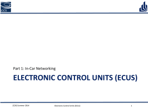 electronic control units (ecus)