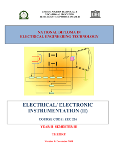 EEC236 Instrumentation 2 theory - Unesco