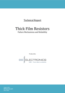 Thick Film Resistors