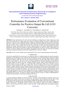 Performance Evaluation of Conventional Controller for