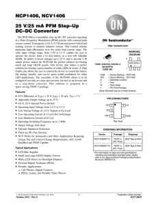 NCP1406 - PFM Step-Up DC-DC Converter